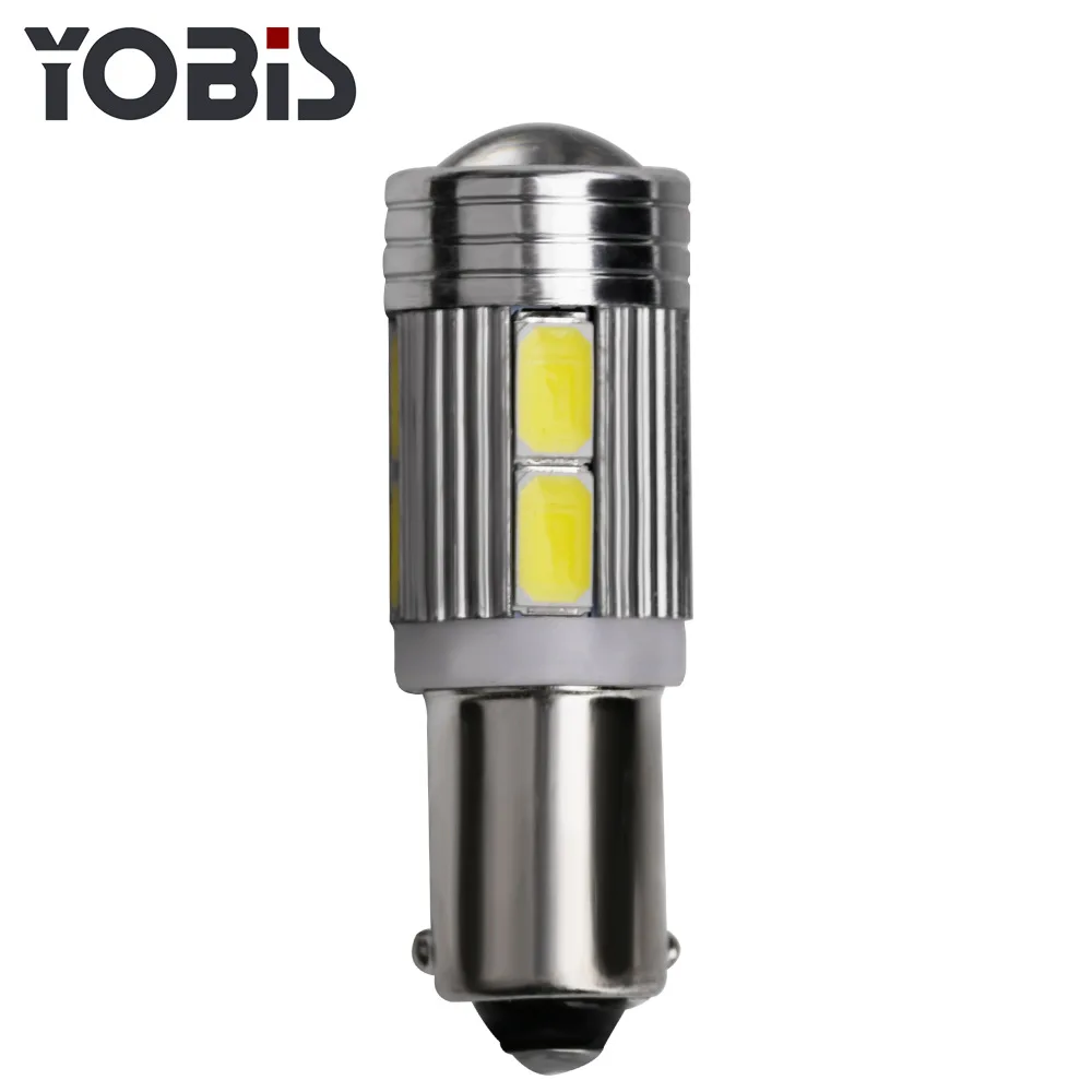 50 шт T11 T4W 233 BA9S 5630 5730 SMD 10 светодиодный купола Светодиодная Лампочка для парковки