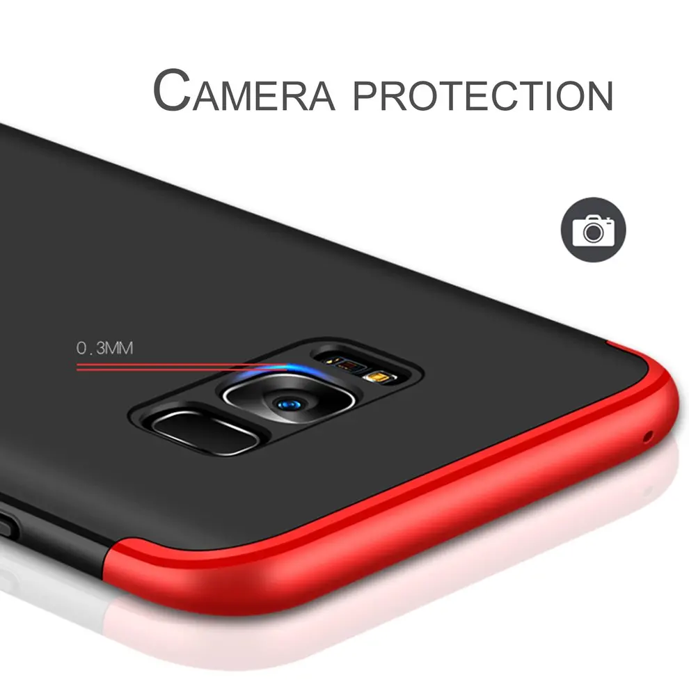 

Ultra-thin Slim Hard Case Full Protective Phone Cover Red Black Shockproof Case Cover For Samsung Galaxy S8 S8 Plus Hot Sale