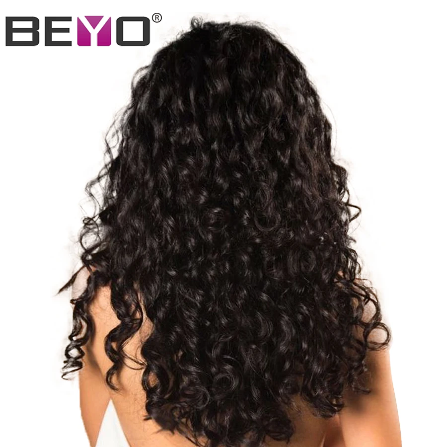 

Beyo 360 Lace Frontal Wig Pre Plucked With Baby Hair Brazilian Water Wave Wig Remy Hair Lace Front Human Hair Wigs For Women