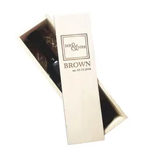 4 PCSraw дерева ручной работы надписи на заказ коробка вина Обручение невесты свадебные best человека, как DIY приглашение поле