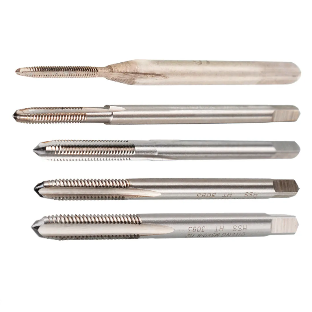 High Strength Metric Taper Plug Groove Tap M1-M5 Industrial High Speed Steel Right Screw Thread Drill Bits Machine Tool