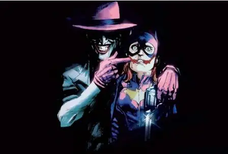 Batgirl VS Joker Movie игры Книги по искусству шелка с принтом Poste настенные 12x18' 24х36