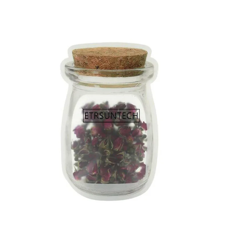 300 шт. Мейсон банка в форме еды контейнер пластиковый пакет прозрачная ...