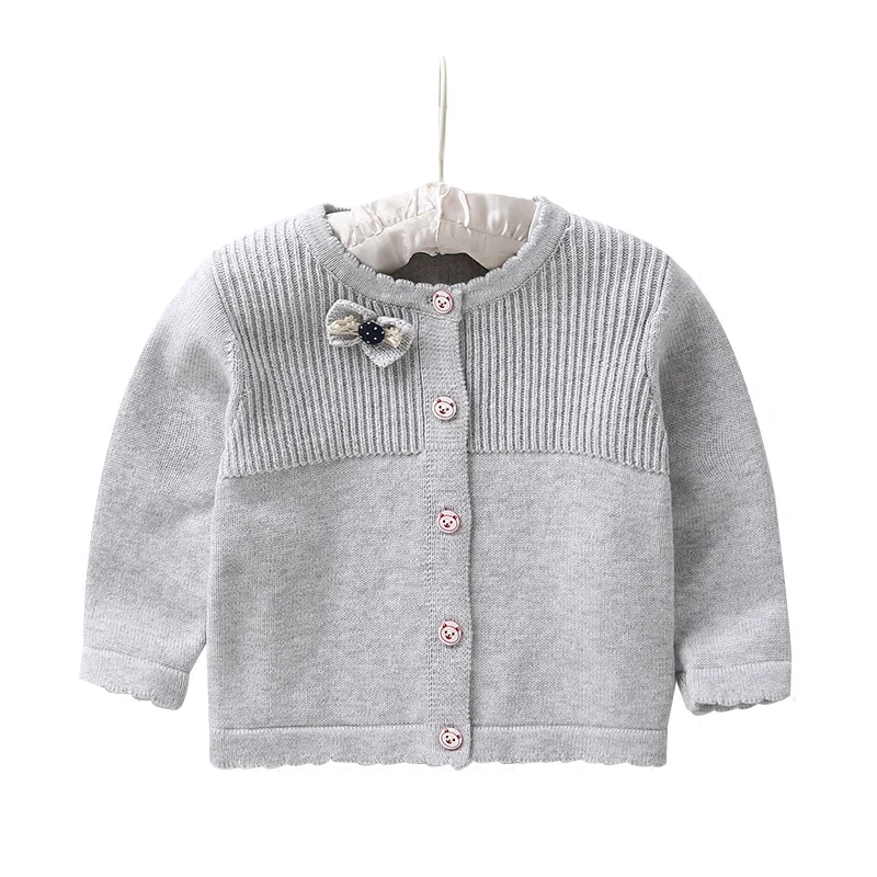 2018 Кардиган для девочек детей свитер-пальто детский вязаный свитер Одежда для девочек весна-осень кардиган одежда