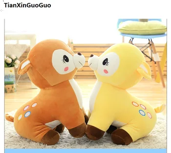 

stuufed toy large 60cm cartoon sika deer plush toy down cotton very soft doll hugging pillow birthday gift s0680