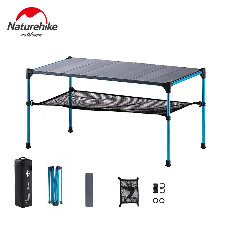 

Naturehike Portable Foldable Free Splicing Folding Table Desk for Outdoor Camping Picnic, Aluminium Alloy
