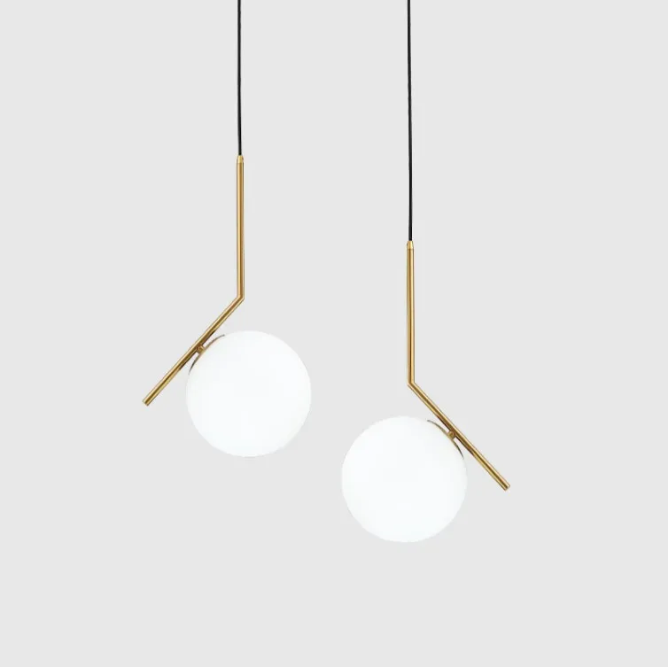 

Nordic Modern Gold LED Pendant Lights bedroom dinning room kitchen hanglampen voor eetkamer E27 LED Lamp Edison Light Bulb