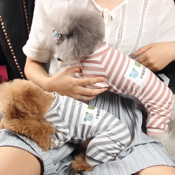 Striped Jumpsuit for Dogs 2