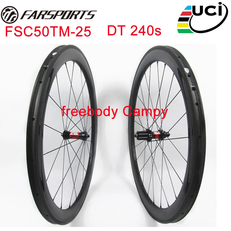 Колеса для шоссейного велосипеда DT 240s Farsports 50 мм 25 фототрубчатые велосипедные