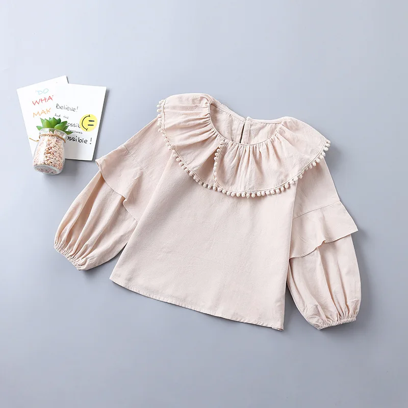 2019 baby Girl Clothes Set Spring Children Clothing Korean Casual Blouses Denim Shorts Two-piece kid outfits For Girls Suit 2-8Y (5)