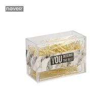 Never marble зажим для бумаги Kawaii металлические зажимы для бумаги Золотые зажимы для документов Klips Модные Бизнес Офисные аксессуары Школьные принадлежности