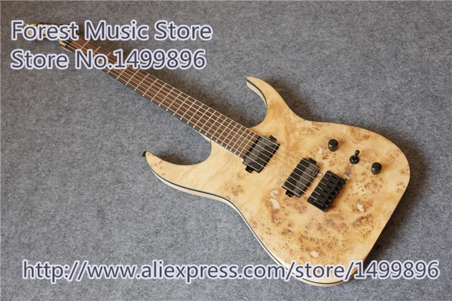 Cheap New Arrival Blackmachine 6 String Electric Guitar Chinese Burl Finish Ash Body As Picture For Sale