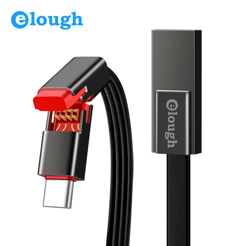 Elough DIY إعادة استخدام USB نوع C كابل ل سامسونج هواوي Xiaomi سريع شحن QC 3.0 نوع-C الهاتف المحمول شاحن المتجددة كابل يو اس بي