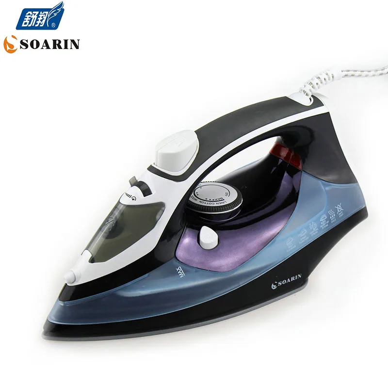 

1800W Teflon Non Stick Baseplate Iron Steamer for Clothes Household Electric Iron Handheld Steam Iron Ceramic Baseplate Ironing