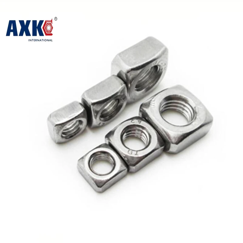 AXK 10pcs/lot High Quality 304 Stainless Steel A2 70 M8 Square Nut