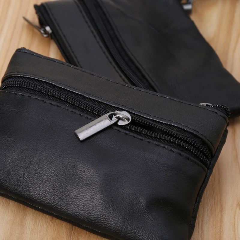 Модные мягкие Для мужчин Для женщин держатель для карточки-ключа застежкой-молнией кожаный чехол-кошелёк сумочка подарок дизайн кошелек для монет