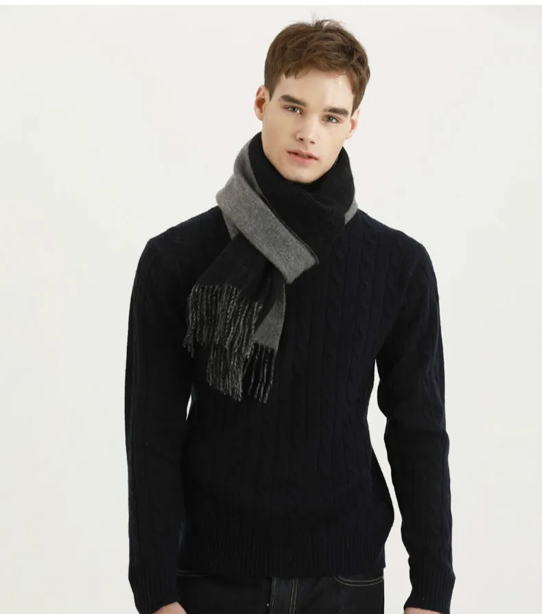 Модные брендовые зимние шарф Для женщин дизайнер пашмины платки и шарфы Для мужчин небольшой плед шарф мягкой кисточкой обертывания