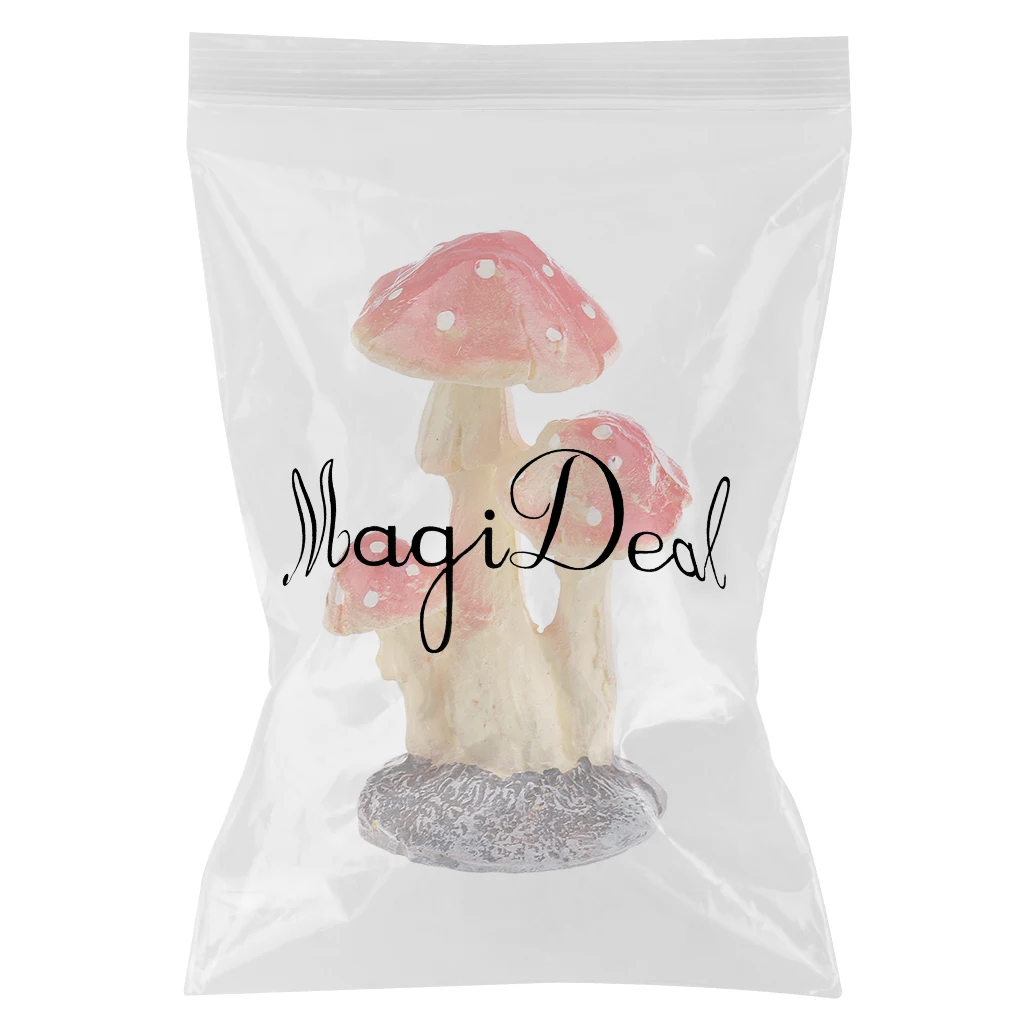 Home Garden Yard Mushroom Figure for Terrarium Moss DIY Doll House Accessory