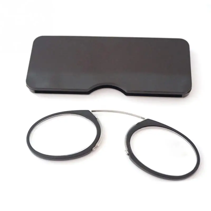

Pinch Nose Reading Luxury Light Glasses Presbyopic Eyewear Men With Case