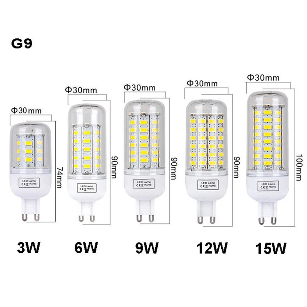 XUNATA 1 шт. светодиодный лампы типа Корн 220V SMD5730 светодиодный лампы, люстры для дома современное освещение E27 E14 G9 GU10 5W 7W 10W Кукуруза светодиодный потолочный светильник