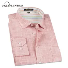 Новая весенняя льняная Повседневная рубашка, Мужская классическая рубашка с длинным рукавом, приталенная однотонная мужская модная рубашка 3XL YN10011