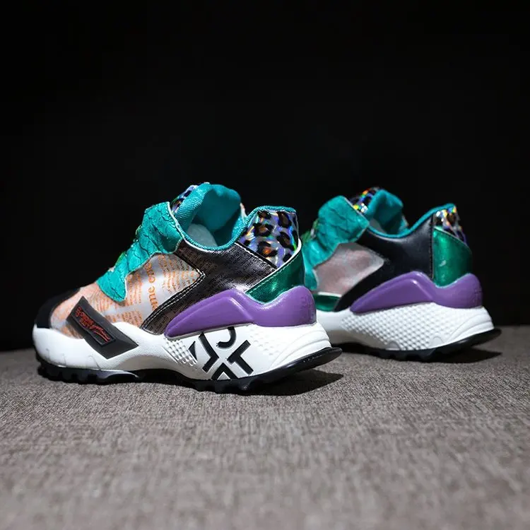 

Streetwear Hip Hop Colorful Daddy Sneakers Women Spring Casual Shoes Leopard Platform Tenis Basket Sneakers Chaussure Femme