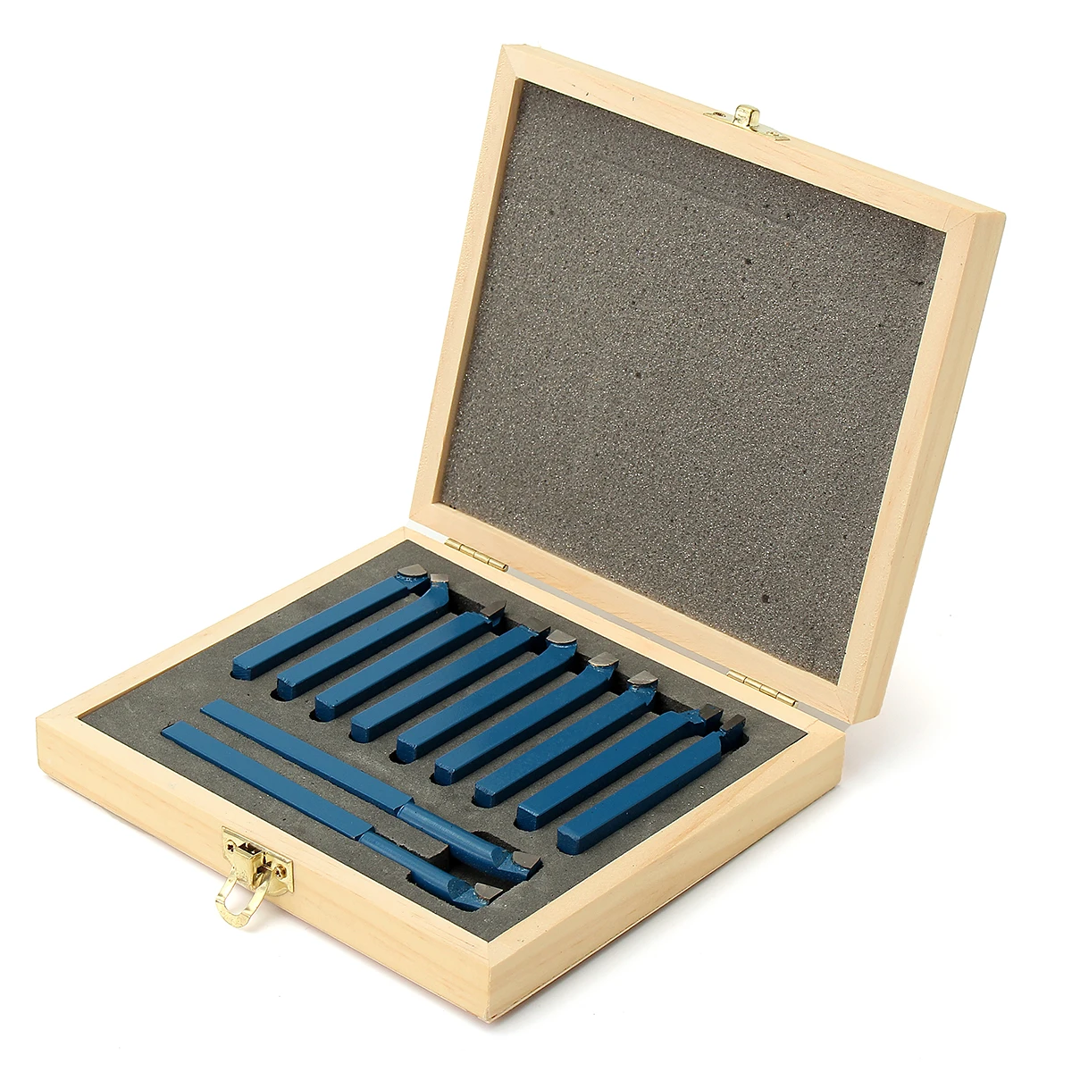 

11Pcs 8mm Mini Metal Lathe Tool Set Carbide + Steel Tip Boring Torno Bits Cutting Turning 8x8mm Shank for Metal Working Lathe