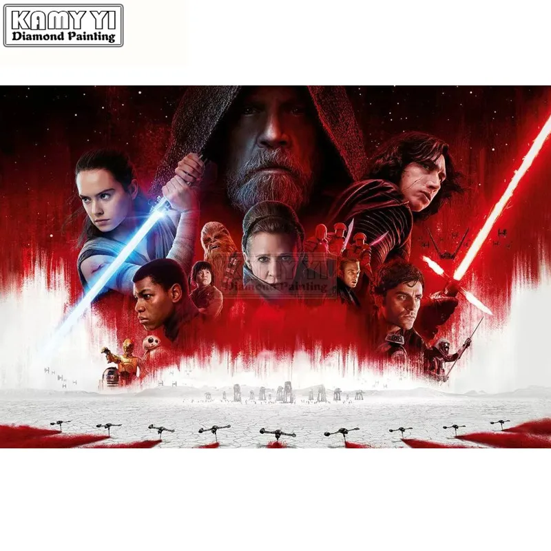 

Full Square Drill 5D DIY Diamond Painting star wars 3D Embroidery Cross Stitch Mosaic Home Decor Gift LK1