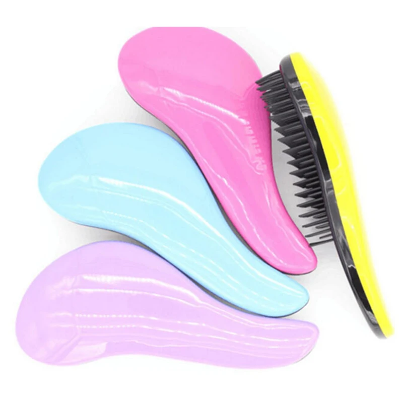 1 pcs Magic Detangle Shower Hair Brush candy color Comb with Handle