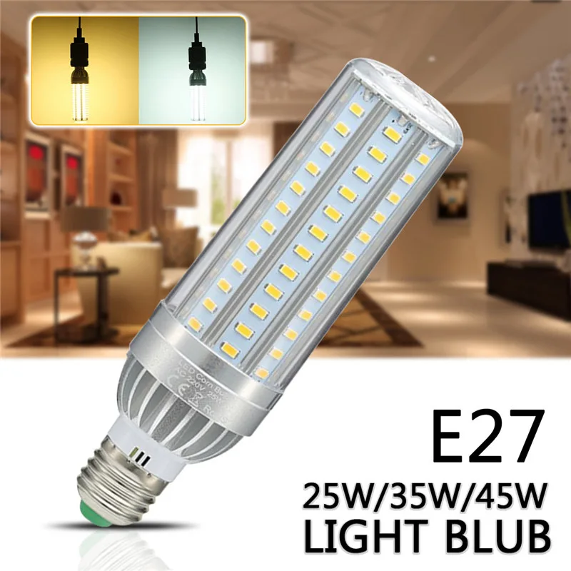ARILUX E27 25 Вт 35 Вт 45 Вт светодио дный лампочки SMD 5730 охлаждения постоянный ток светодио дный лампы кукурузы Алюминий Вентилятор охлаждения AC220V
