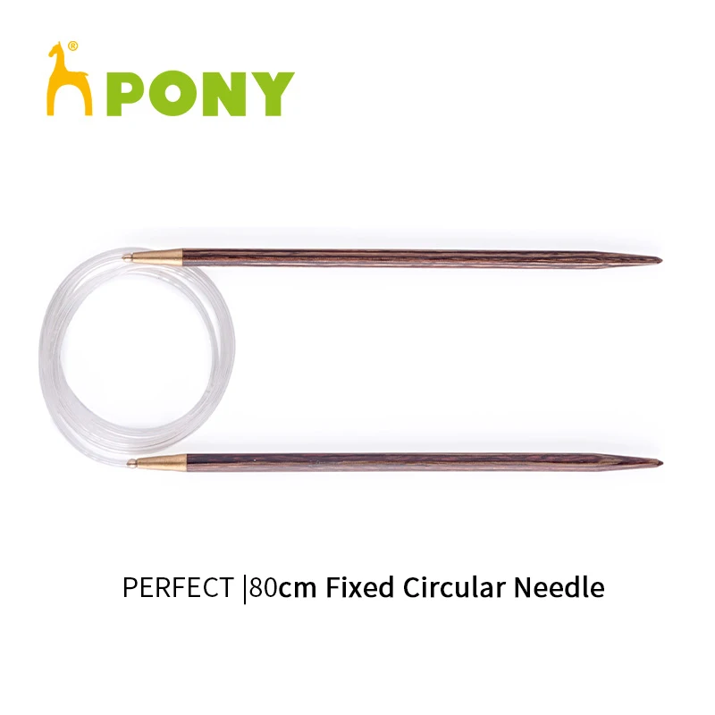 Pony Fixed Circular Knitting Pins 80cm 