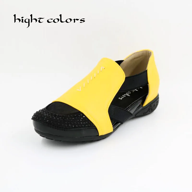 

Women Sandals Female Rhinestone Cutout Elevator Fashion Patchwork Spring Summer Sandal Sapato Feminino Plus Size Shoes 40 - 41