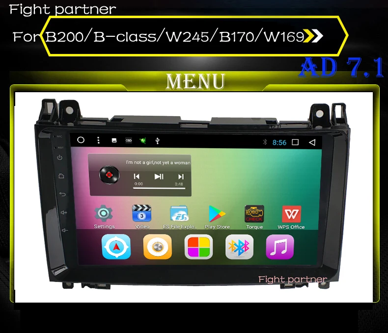 DVD плеер для автомобилей Mercedes/Benz/Sprinter/B200/B class/W245/B170/W169 по заводской
