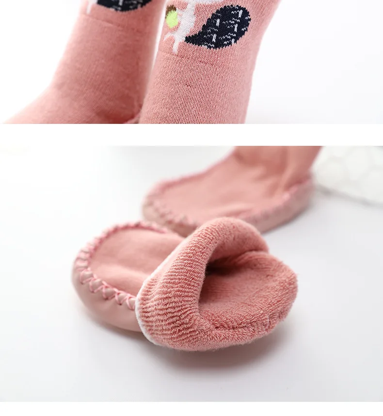 Коллекция года, осенне-зимние махровые толстые теплые детские носки нескользящие носки для малышей возрастом от 0 до 3 лет хлопковые детские носки-Тапочки