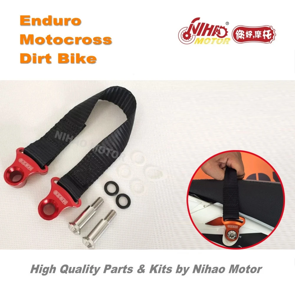 

124 Motocross Parts Universal Rescue car belt trailer belt motocross seat belt rear traction rope Enduro Kit Dirt bike