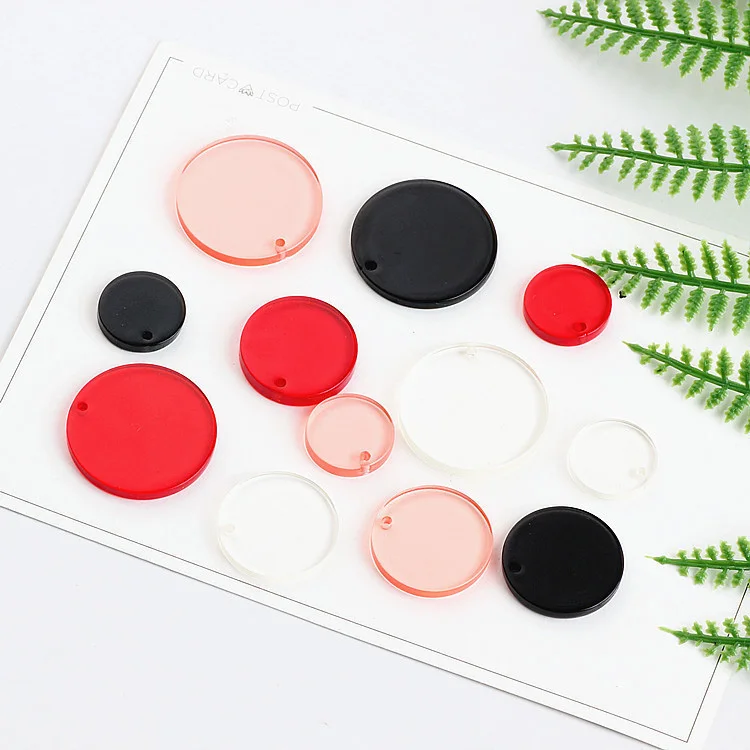 

10 pcs fashion japan and south korea harajuku wind circle round earrings for women girl pendant diy handmade jewelry accessories