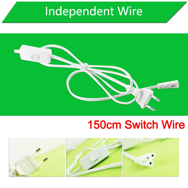 Светодиодный кабель переходник 220 В 10 Вт T5/1 5 м 60 см|tube t5|led tube t5led |