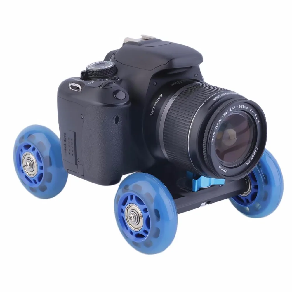 Mini-Desktop-Mute-Pulley-Drift-Car-Flexible-4-wheel-Rail-Rolling-Track-Slider-Skater-Table-Dolly