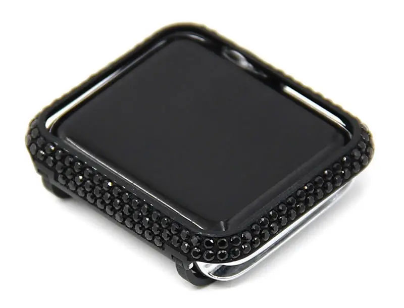 For Apple watch case Protective Shell Hand Made by Crystal Diamond Cover Style (9)