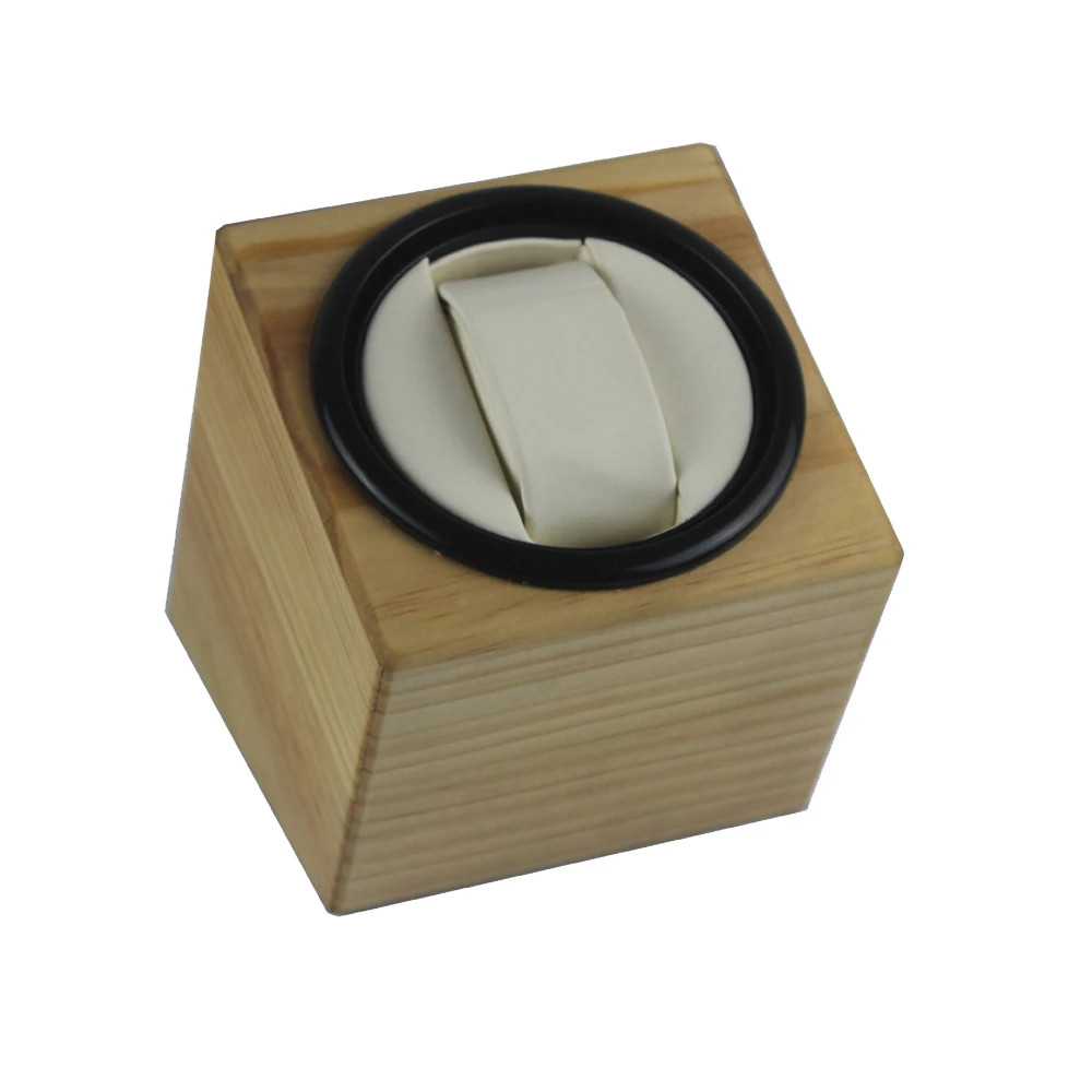 Часы моталки, LT деревянный автоматический поворот 1+ 0 Часы моталки чехол для хранения дисплей коробка(снаружи цвет сосны