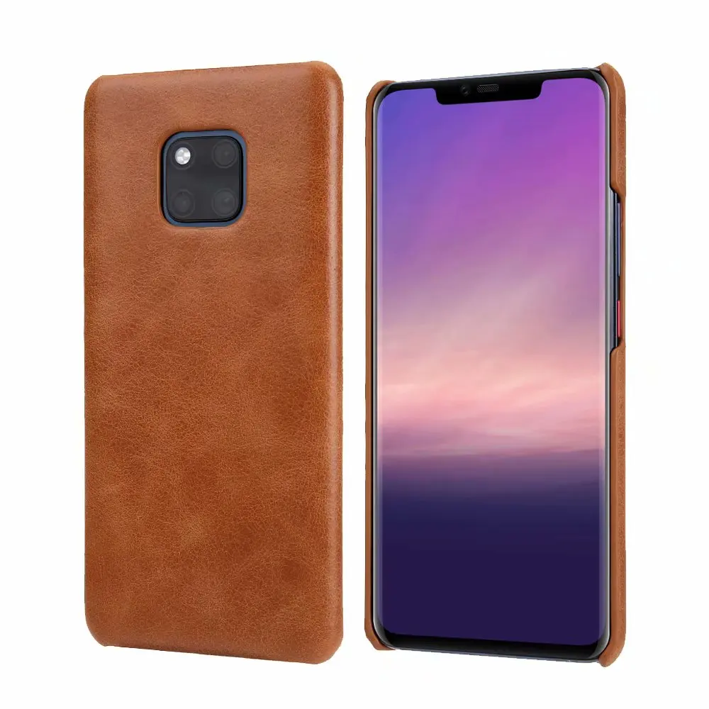 Роскошный чехол для huawei mate 20/mate 20 Pro, Модный чехол из натуральной кожи для телефона huawei mate 20 20X p30 p20 Pro capa - Цвет: Оранжевый