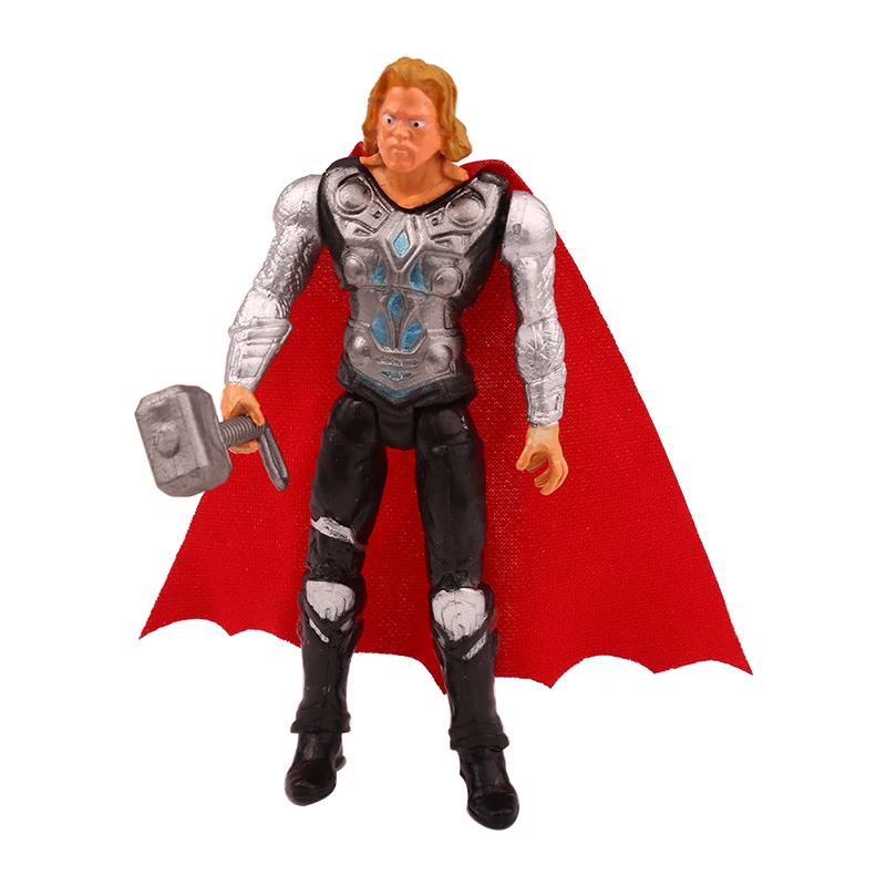 6Pcs/set Marvel Avengers Infinity War Spiderman Iron Man Superhero American Captain Thor Action Figure Toy Boy Kid Collection