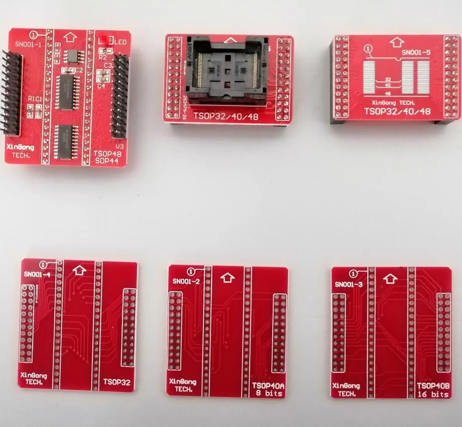 Free Shipping 6pcs/set TSOP32/40/48 IC Adapter Socket TSOP32 TSOP40