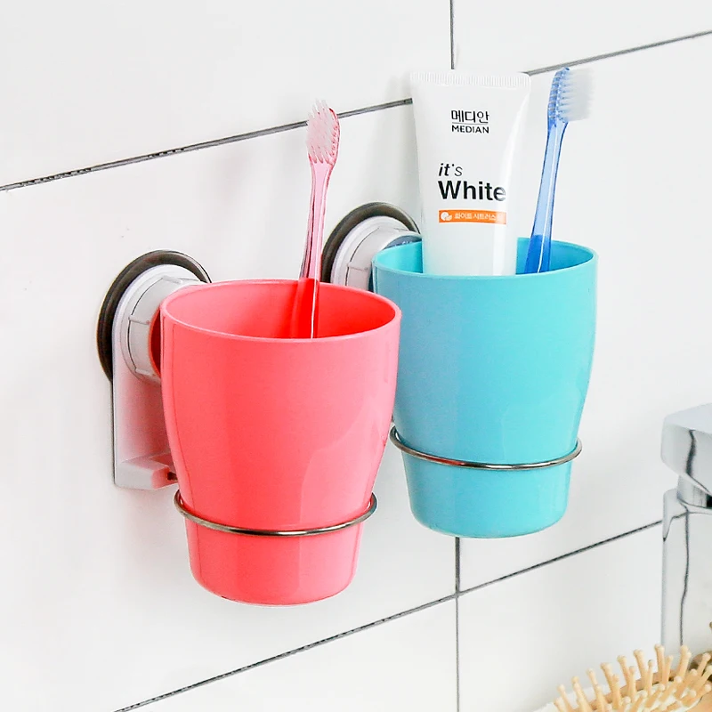 Dehub Suction Cup Plastic Cup Holder Creative Mug Holder Bathroom Cup