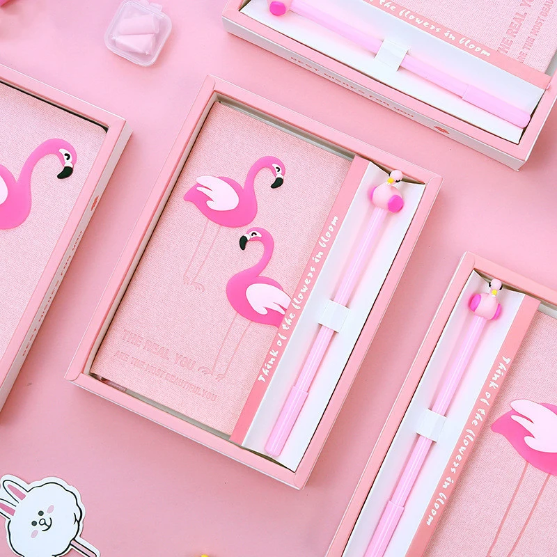 

Kawaii Cute Flamingo Notebook Stationery Diary Agenda Pocket Notepad Planner Weekly Book Travel School Supplies Papeleria sl1372