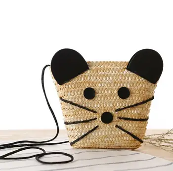

bag again 022617 new hot lady straw bag kids mini cartoon bag