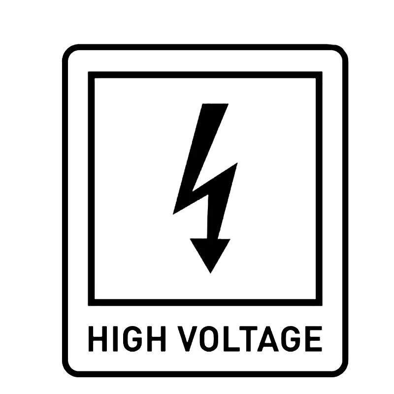 11.4cm * 13.2cm Warning High Voltage Be Careful Car Sticker Vinyl Graphic Decoration 11.4cm * 13.2cm Warning High Voltage Be Careful Car Sticker Vinyl Graphic Decoration