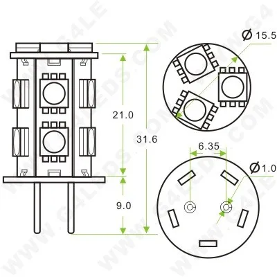 2,5 W GY6.35 Светодиодный лампа диммируемая 13 светодиодный 5050SMD широкий светодиодный светильник, Вольт DC10-30V/AC8-20V Коммерческая инженерия крытый профессиональный парусный спорт 10 шт./лот