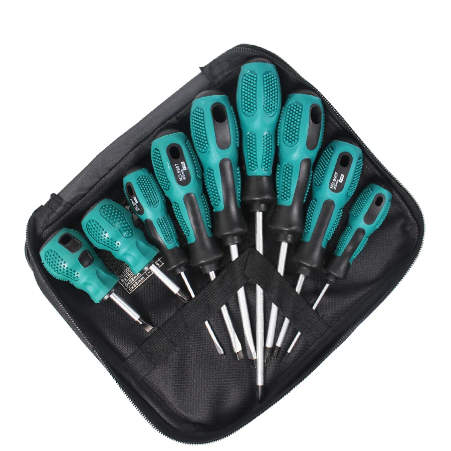 

high quality 9 in 1 Screwdriver Set Multi-Bit Tools Repair Torx Screw Driver Screwdrivers useful Multi hand Tool