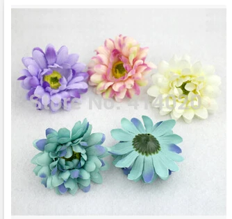 

200Pcs/Lot 7CM Afric Daisy Flowers Artificial Fabric Flower Head For Wedding Decoration Shoes Dress Diy